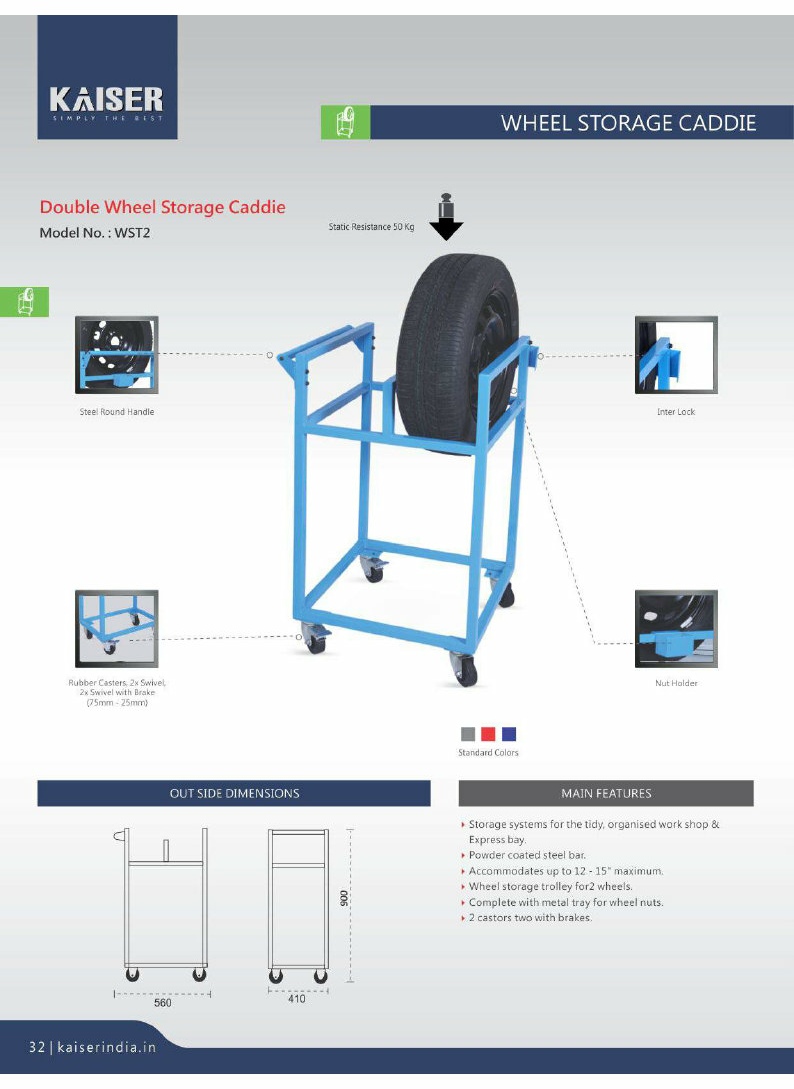 Vehicle Wheel Rack Trolley Chennai